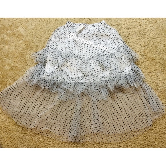 🦄NWT Anthropologie Asymmetrical Tulle Skirt S - Picture 4 of 6